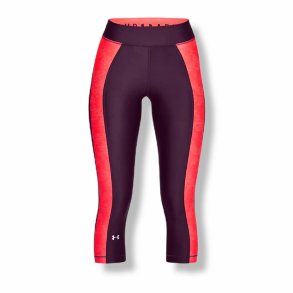 Under Armour WMNS HeatGear® Armour Printed Training Capris Leggings SML